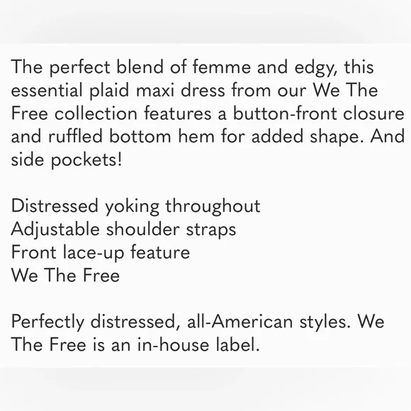 Free people Plaid maxi dress - Picture 15 of 15